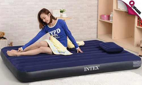 Intex Inflatable Bed + Pump & 2 Pillows!